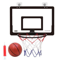 (Black, 2 Counts/set) Foldable Basketball Frame with Basketball, 2 Counts/set Wall Mounted Basketball Backboard, Shooting Board, Indoor