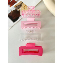 (Set1, one-size) Fashionable Hollow Out Design Hair Claw Clips, Casual and Versatile Hair Accessories for Women & Girls, Minimalist