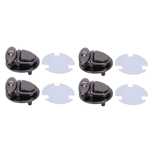 10 Sets Tuck Lock Verschluss Catch 40mm Silber 2
