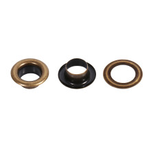 100Sets Bronze Schwarz Gold Runde Öse Ösen