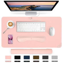 (Pink, 23.6" x 13.7") Ultra Large Waterproof & Oil Proof Mouse Pad, 1 Count Non-slip & Soft Premium Mouse Pad, Computer & Laptop