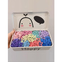 (Random Color, one-size) Random Color Cute Star Design Hair Clip, Girls Fashion Hair Accessories, Cute Hollow out Five-pointed Star Hair Clip,