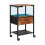 Living And Home Nightstand Bedside Table with Charging Station and LED Lights 3
