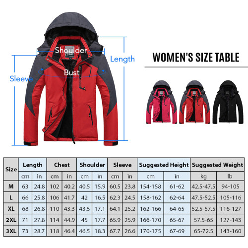 Damen Mountain Wasserdichte Shelljacke Skijacke