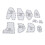 Memory Bear Vorlage Lineal Set Acryl Memory Bear 15