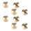 50er-Set Messingnieten-Set, DIY, 8 mm 1