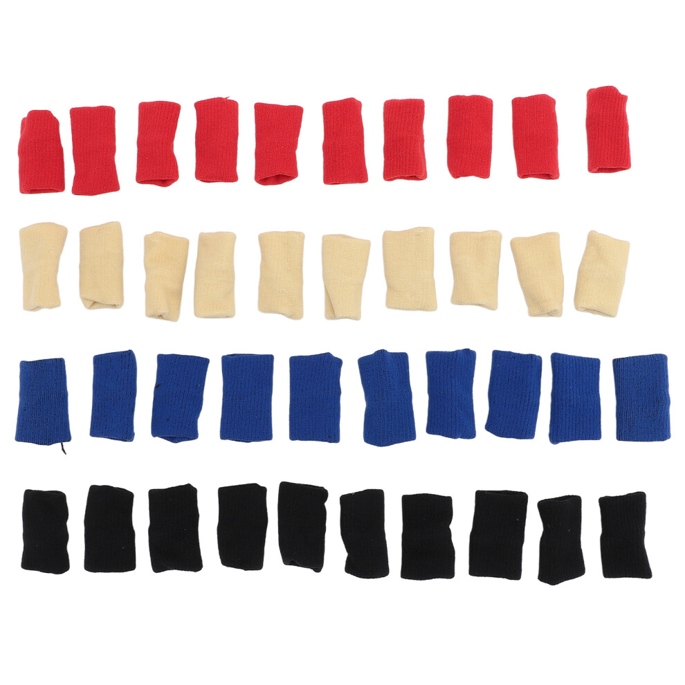 Beige 40 Stã¼Ck Fingermanschetten, Elastischer