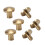 50er-Set Messingnieten-Set, DIY, 8 mm 12