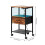 Living And Home Nightstand Bedside Table with Charging Station and LED Lights 6