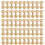 50er-Set Messingnieten-Set, DIY, 8 mm 15