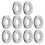 10 Stück 15,7 mm Lederösen, Legierung, 8