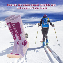 Damen Outdoor-Skisocken aus Merinowolle für kaltes
