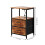 Living And Home Nightstand Bedside Table with Charging Station and LED Lights 6