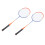 2 Stück Badmintonschläger aus Ferrolegierung, 8
