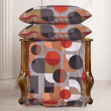 (Classic Circles, SUPER KING) Luxury 4PCS Complete Printed Bedding Set, 1x Duvet Cover 1x Matching Deep Fitted Sheet and 2x Pillowcase Reversible