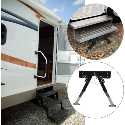 2 8–11 3inch Height Adjustable Step Stabilizer Stainless Steel Support Stabilizer Foldable Step Stabilizer 2