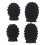 4Pcs Drum Stick Stumm Set Silikon Tipps Dämpfer 10