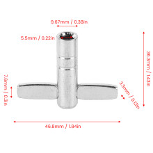 2Pcs Drum Key Metal Multifunktionaler tragbarer,