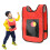 Dodgeball Tag Stickness Weste Outdoor Kinder 6