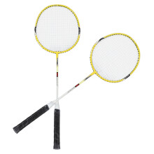 Badmintonschläger, Eisenlegierung, Nylon,