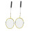 Badmintonschläger, Eisenlegierung, Nylon, 4