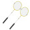 Badmintonschläger, Eisenlegierung, Nylon, 9