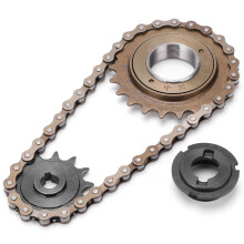 Kettenradsatz, 22 Zähne, Freilauf hinten, 38