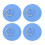 4 STÜCKE D-Ring Patch PVC Runde Form Starke 6