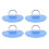 4 STÜCKE D-Ring Patch PVC Runde Form Starke 5