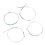 4PCS Violine String Ersatz Edelstahl Saiten 4