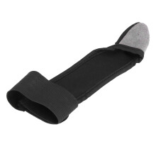 Schwarzer Fingerhandschuh, Fingerspitzen-Ärmel,