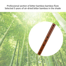 MBAT Bitter Bamboo Flute Samttasche Poliertes