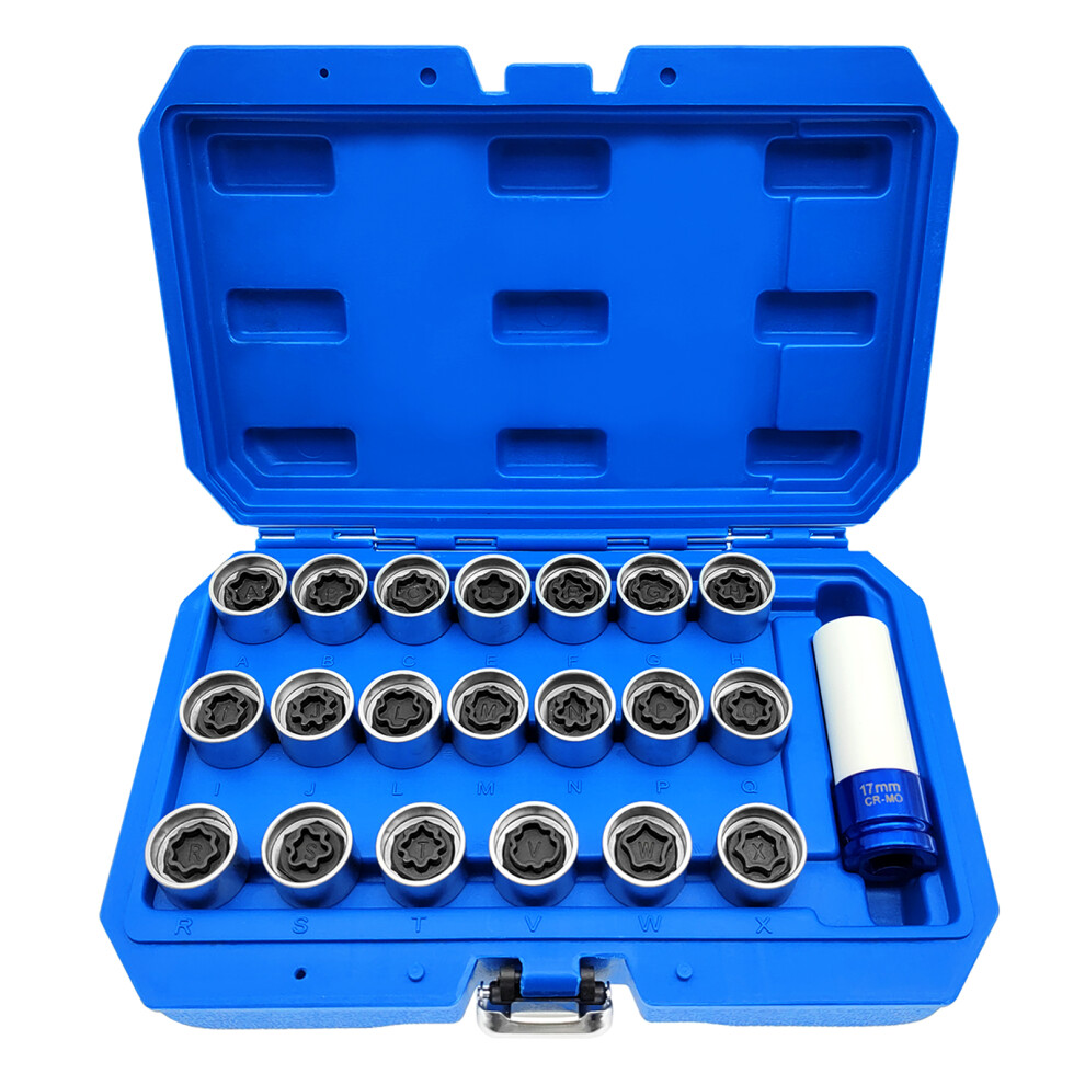 21Pcs Anti-Diebstahl-Schraube Steckschlã¼Ssel Lock 8223848510322