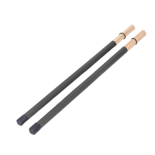 2Pcs Trommel Pinsel Drumstick Stick Mallet Bambus 1
