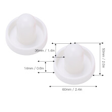 60mm Tisch Hockey Pushers Set Ergonomisches Design