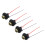 4 Packungen Rücklichtfassung, vorverdrahtet, 3