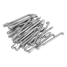 24PCS Banjo Halterung Haken Silber Metall