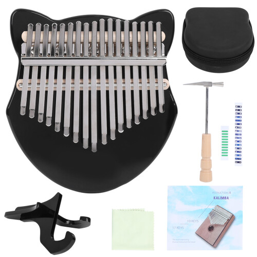 Kalimba Crystal Fox Shape Daumenklavier-Set, 17 1