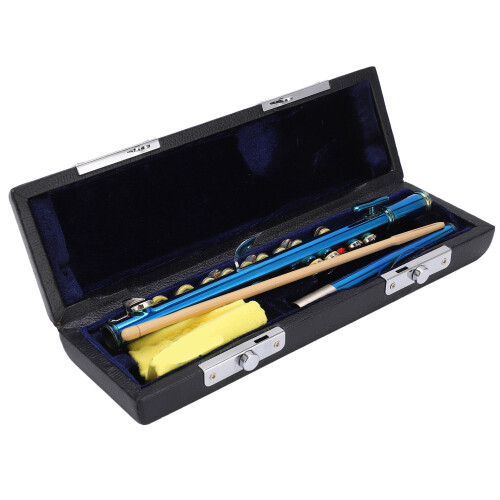 Piccoloflöte Kupfernickel Blau + E-Taste