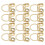 12Pcs Finger Picks Einstellbare Edelstahl Banjo 9