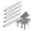 5Pcs Klavier Stimmstift Silber Edelstahl Hohe 6