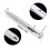 5Pcs Klavier Stimmstift Silber Edelstahl Hohe 8