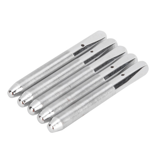 5Pcs Klavier Stimmstift Silber Edelstahl Hohe 1