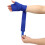 Ein Paar blaue elastische 11