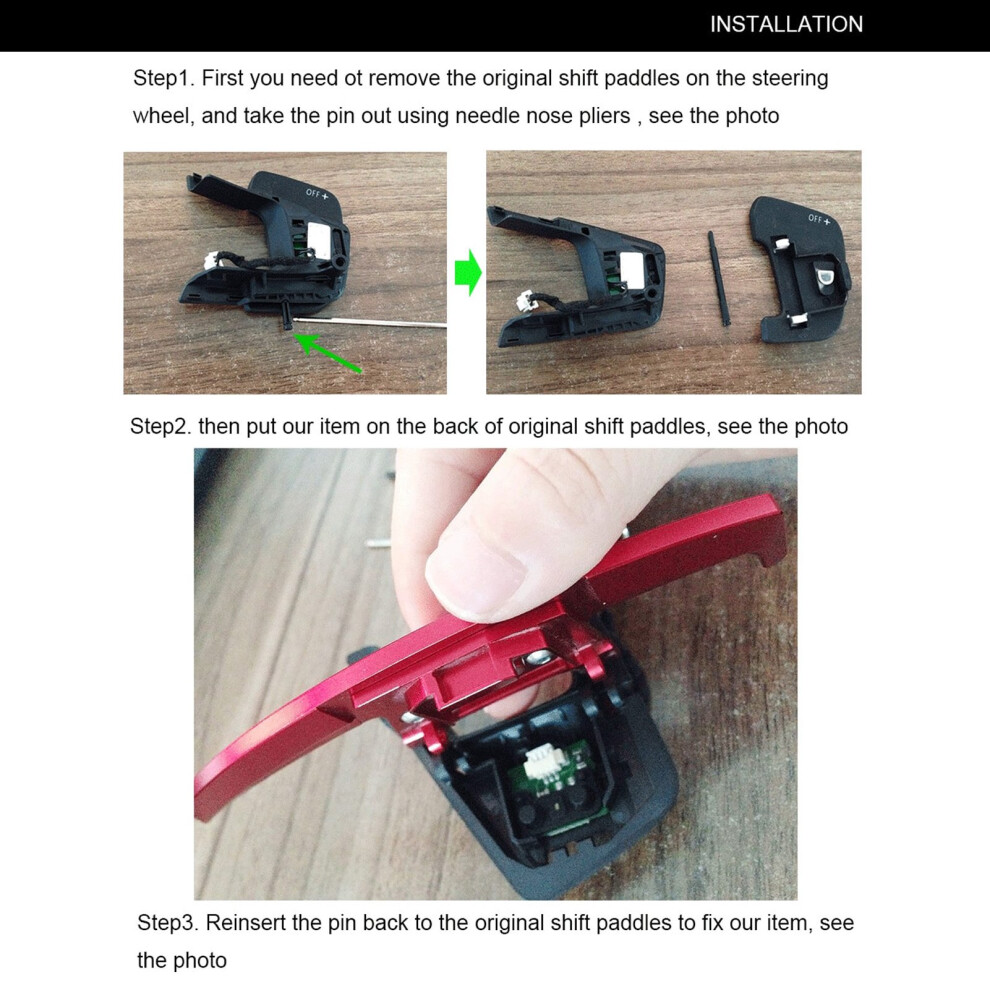 1 Paar Lenkrad-Schaltwippenverlã¤Ngerung, Ersatz 8223848545850