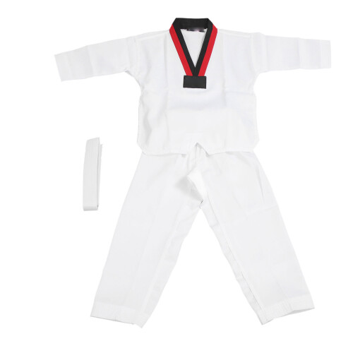 Taekwondo-Uniform für Kinder mit Gürtel, Polyester 1