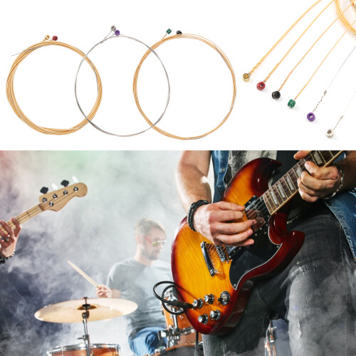 6Pcs Gitarre String Stahl Core Phosphor Bronze