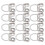 12Pcs Finger Picks Einstellbare Edelstahl Banjo 9