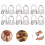 12Pcs Finger Picks Einstellbare Edelstahl Banjo 10