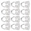 12Pcs Finger Picks Einstellbare Edelstahl Banjo 5